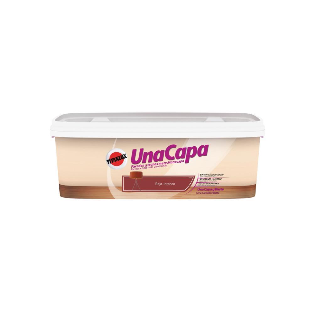 2.5L tinta 1 demao vermelho intenso Titan