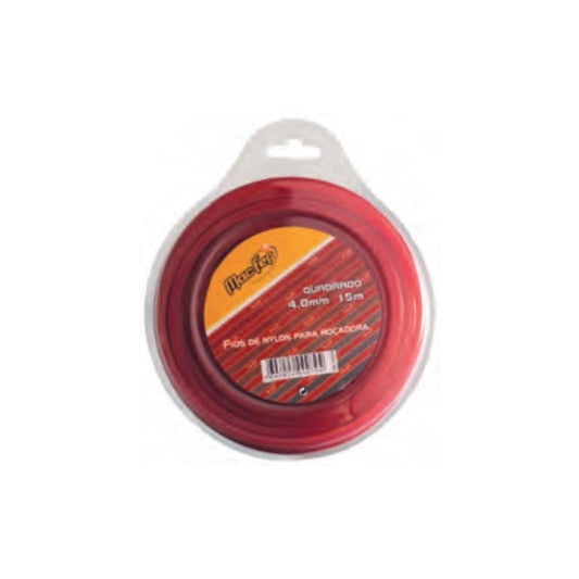 FIO NYLON P/ ROÇAD. QUAD. 4mm- 15mt MF