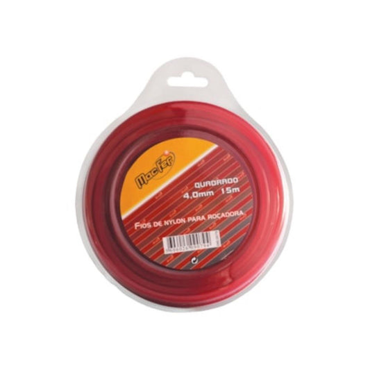 FIO NYLON P/ ROÇAD. QUAD. 4mm- 29mt MF