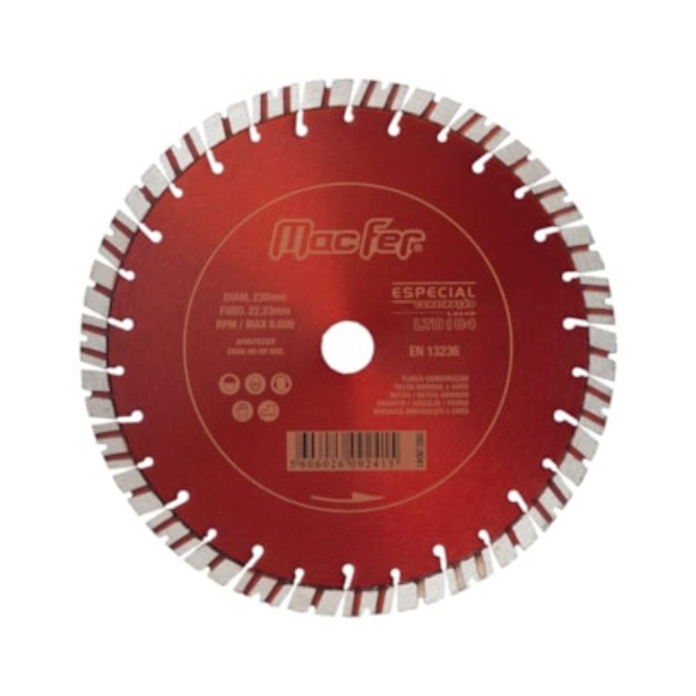 DISCO DIAM. ESP. CONST. LTD104 230mm MF