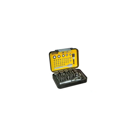 jogo de 40pcs bits 1/4+ cave de caixa +roquete 1/4" Stanley