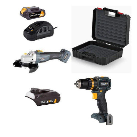 kit ultra pro rebarbadora+ aparaf.+lanterna Batavia