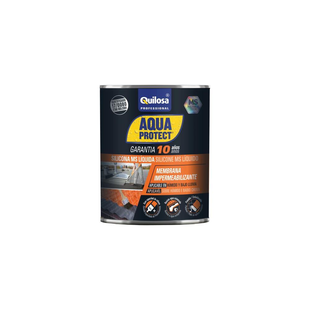 Silicone Aquaprotect preto MS liquido 1kg Quilosa
