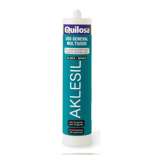 SILIC. AKLESIL SANITARIO BRANCO 280ml QUILOSA