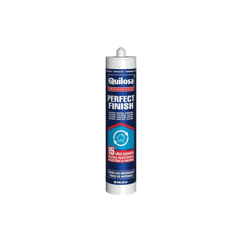 Silicone N sanitario perfect finish transp. 280ml Quilosa