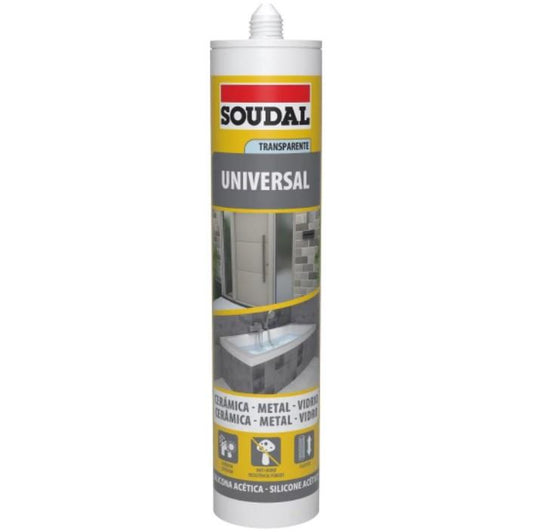 SILICONE U TRANSP. 280ml SOUDAL