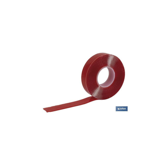 Fita dupla face extra forte 19mm x 1.5mt Cofan