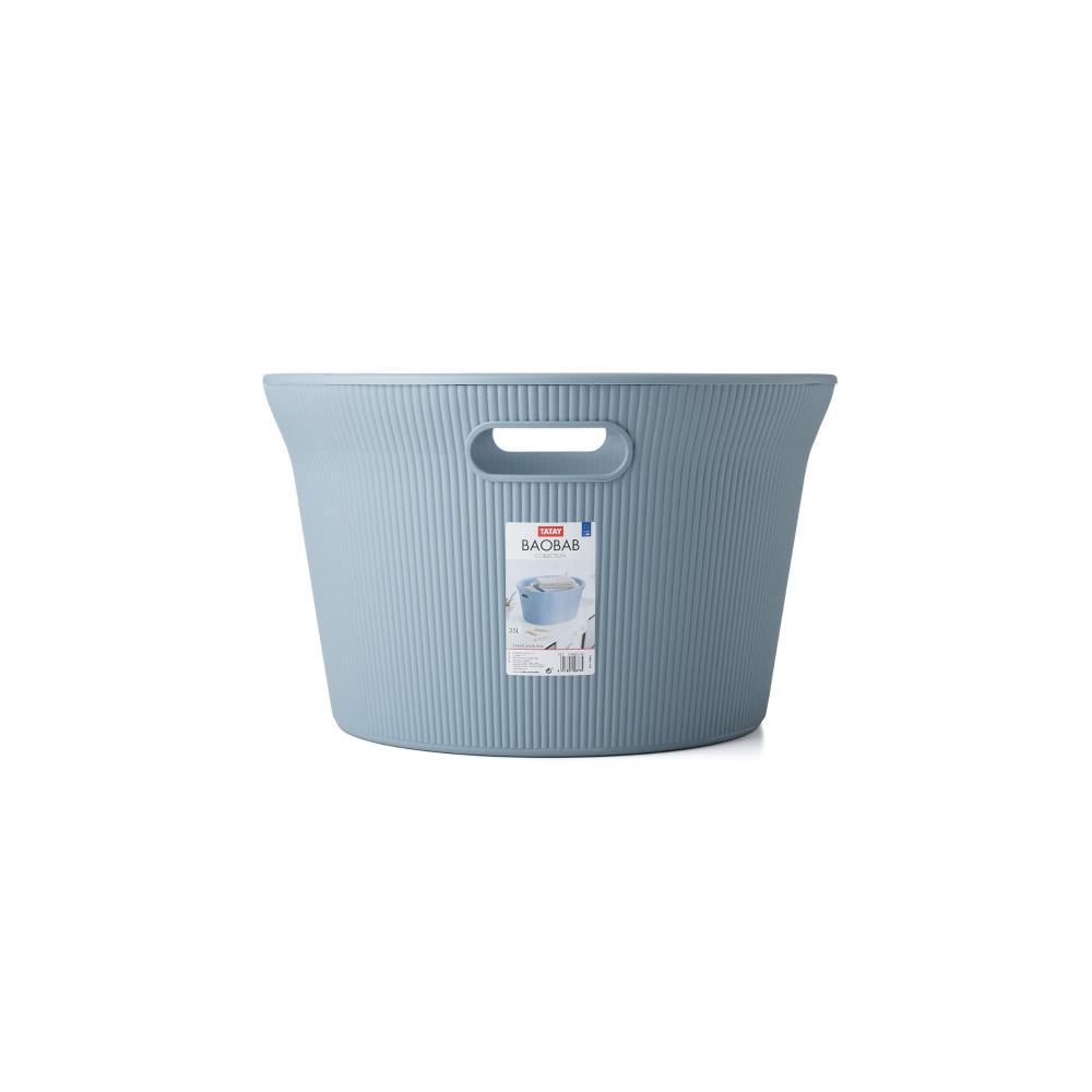CESTA ROUPA BAOBAB BLUE MIST. TATAY