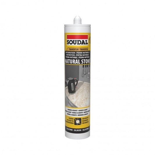 SILICONE TRANSP. PEDRA NATURAL MARMORE 290ml SOUDAL
