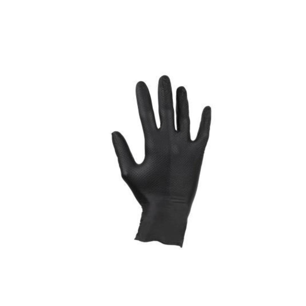 Caixa de 100 luvas nitrilo text. diam. preto tam. S Cofan