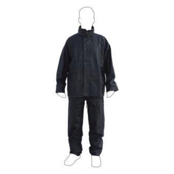Fato de agua pu/pvc azul tamanho M