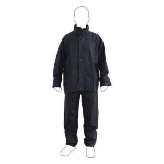 Fato de agua pu/pvc azul tamanho M
