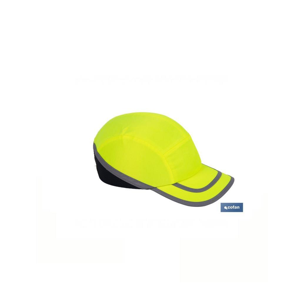 Bone sport segurança amarelo fluorscente Cofan