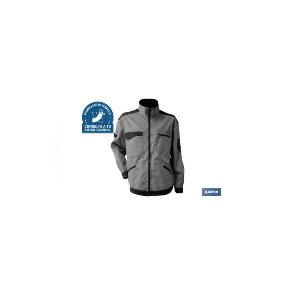 CASACO DE TRABALHO 280GMS/M CINZA-PRETO M