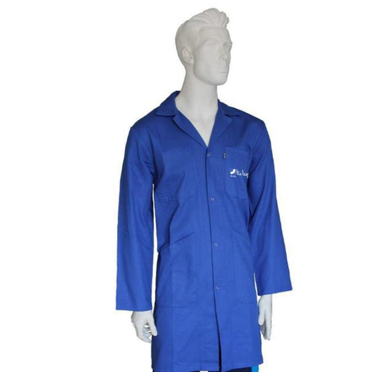 Bata azul escuro 100% algodão T-S Cofan