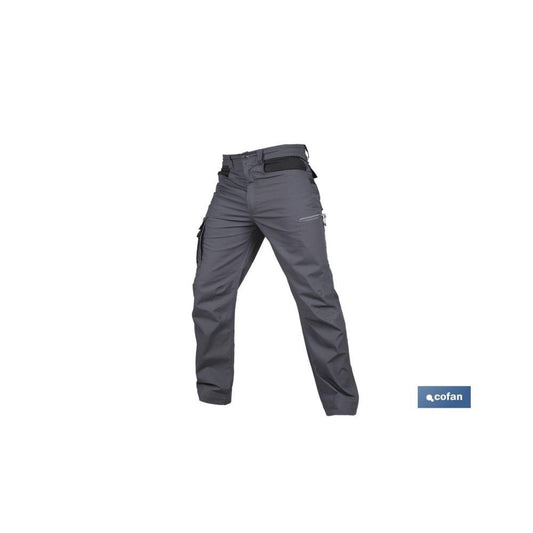 Calça de trabalho elastica Loki cinza c/bolsos nº41Cofan