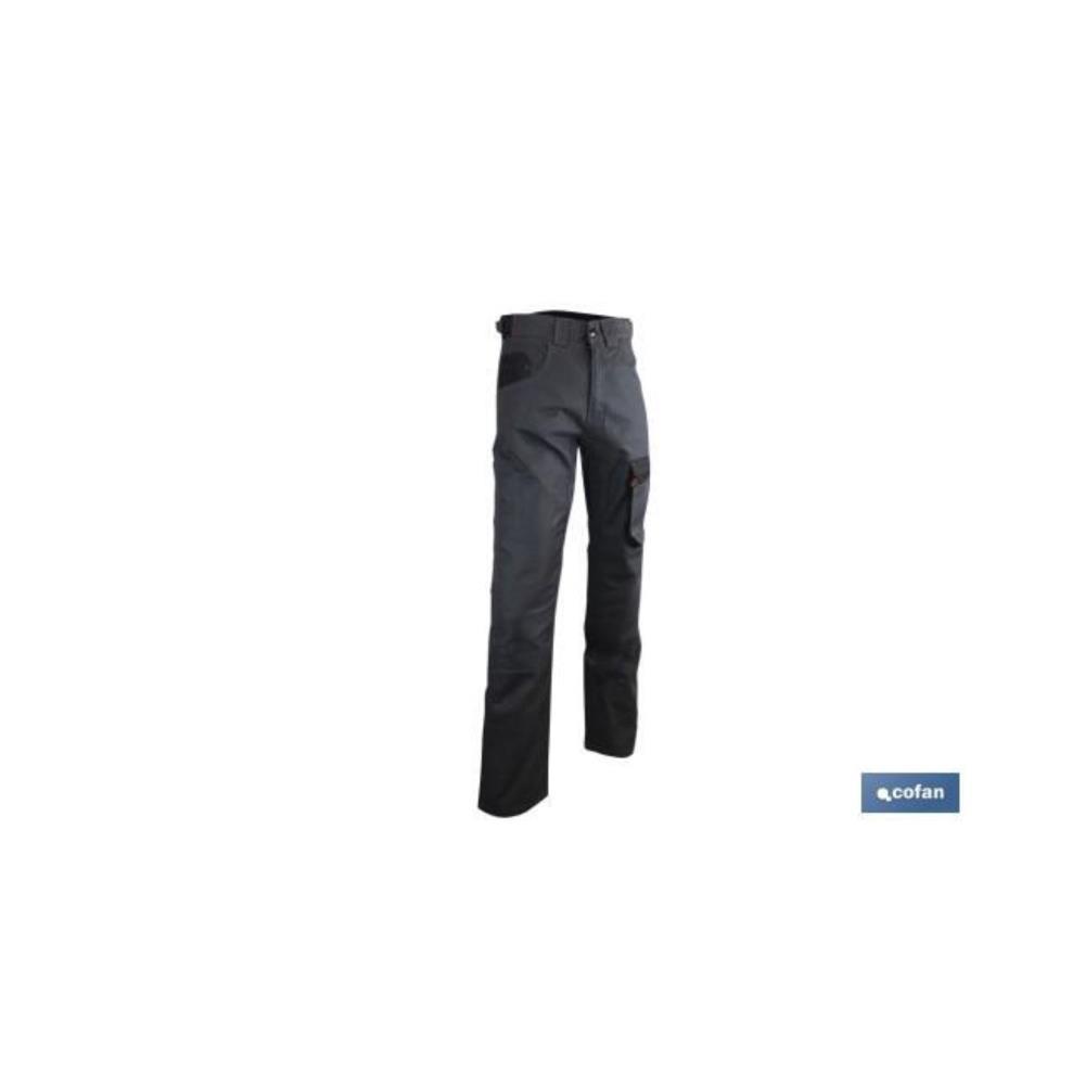 CALÇAS DE TRABALHO 300GMS/M CINZA-PRETO 44
