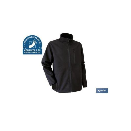 CASACO SOFT SHELL PRETO TAM. XL