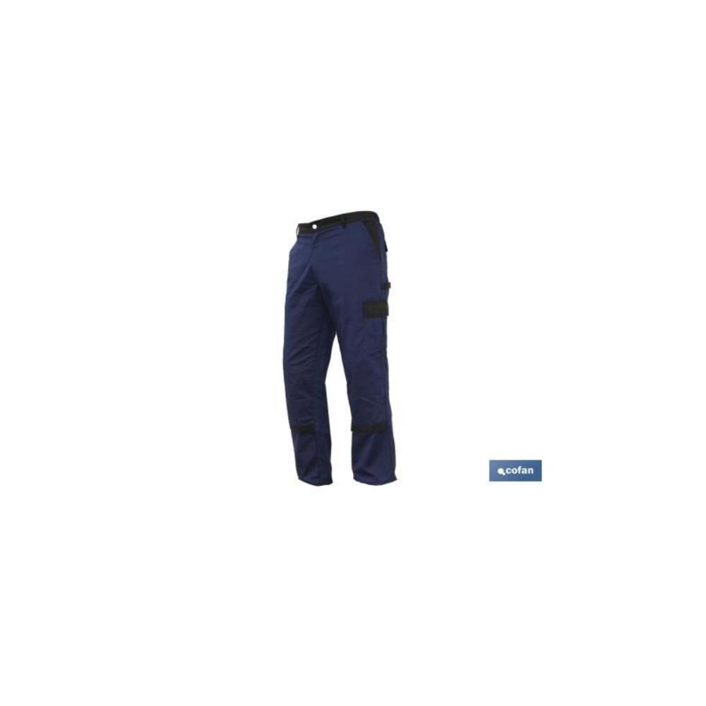 CALÇA DE TRABALHO ELASTICO AZUL TAM 38 MOD JANO