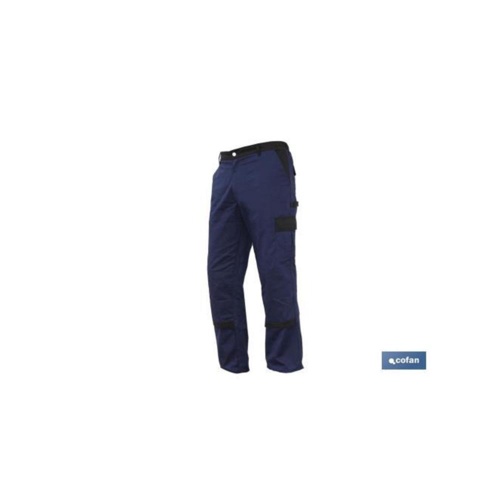 CALÇA DE TRABALHO ELASTICO AZUL TAM 40 MOD JANO