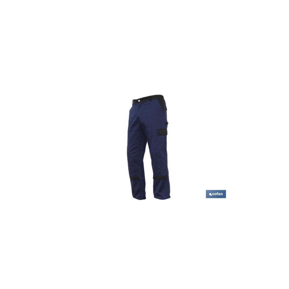 CALÇA DE TRABALHO ELASTICO AZUL TAM 48 MOD JANO