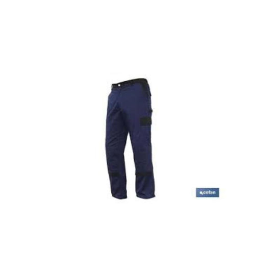 CALÇA DE TRABALHO ELASTICO AZUL TAM 52 MOD JANO
