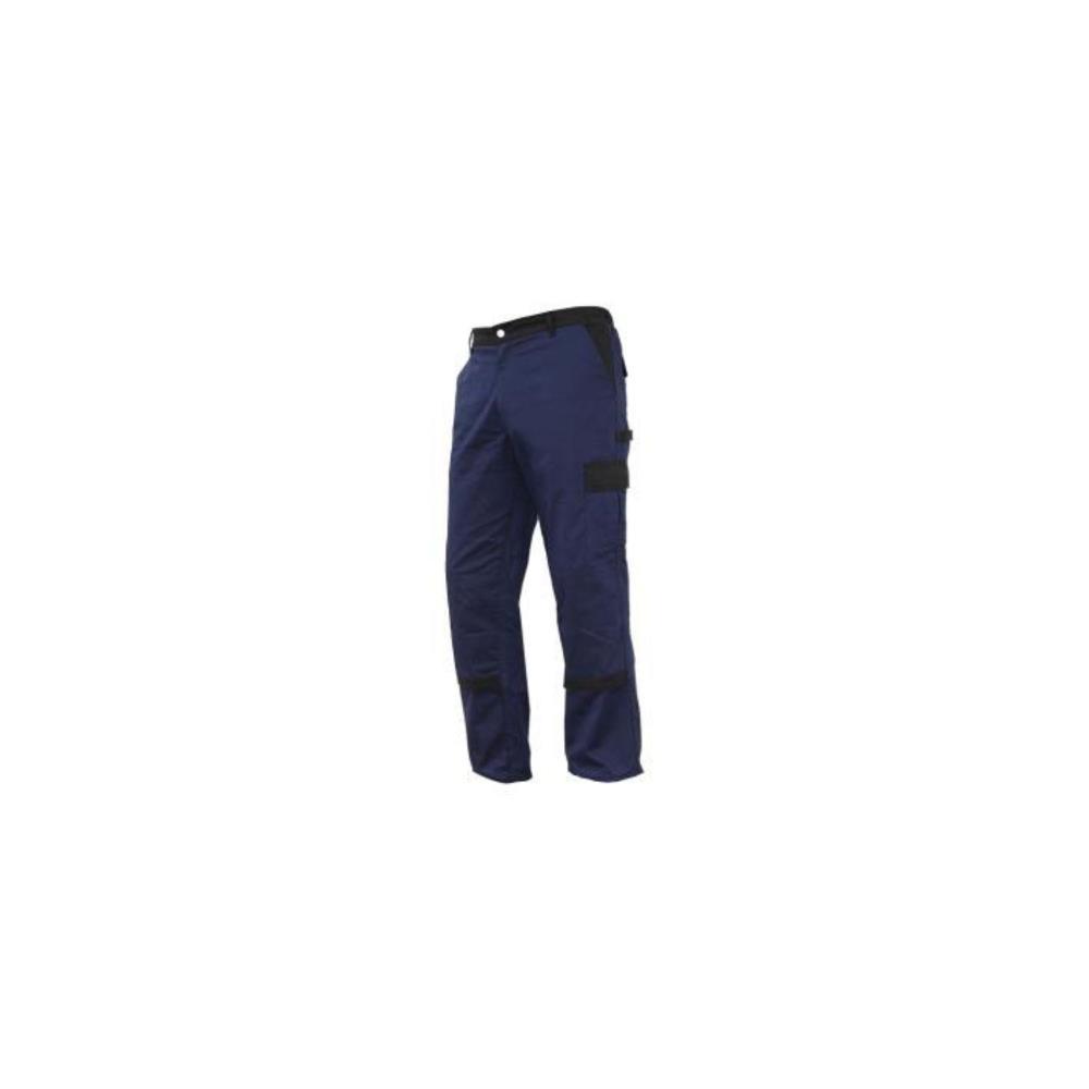 Calça trabalho flex. Jano regular fit azul/preto 56 Cofan