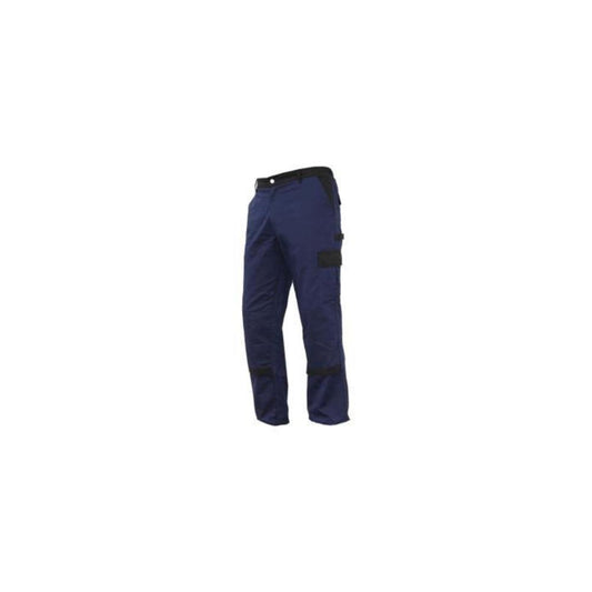 Calça trabalho flex. Jano regular fit azul/preto 56 Cofan