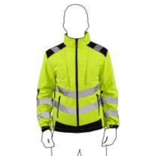 Casaco SOFSHELL alta visibilidade tam. M  amarelo preto