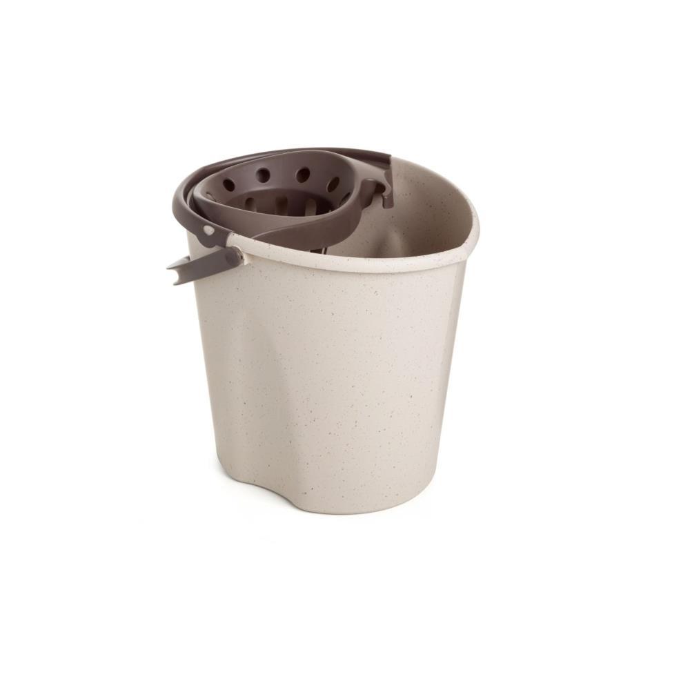 BALDE C/ESCORREG. OVAL ECO CINZA