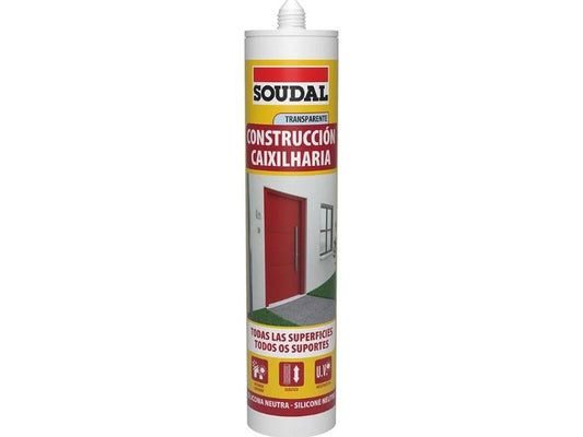 SILICONE CONSTRUÇÃO TRANSP. 290ml SOUDAL