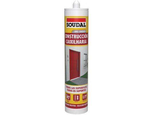 SILIC. CONSTRUÇÃO CINZ. 290ml SOUDAL