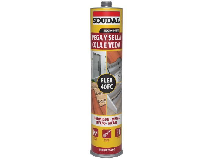 COLA VEDA PU PRETO 290ml SOUDAL