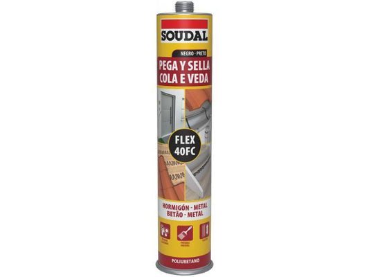 COLA VEDA PU PRETO 290ml SOUDAL