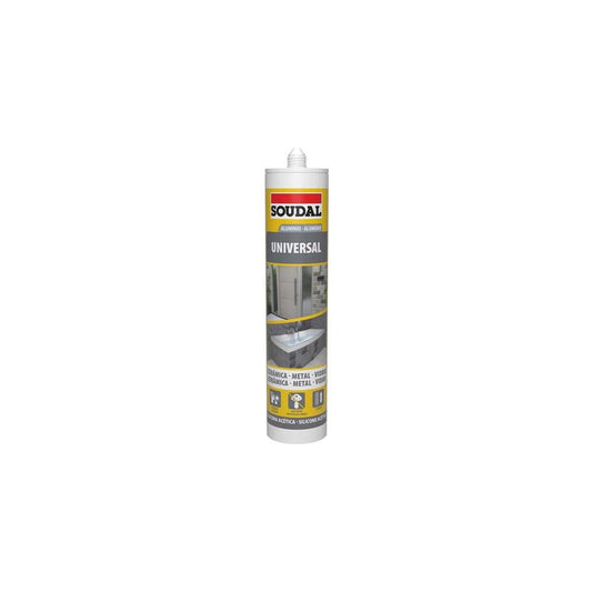 Silicone universal aluminio 280ml Soudal