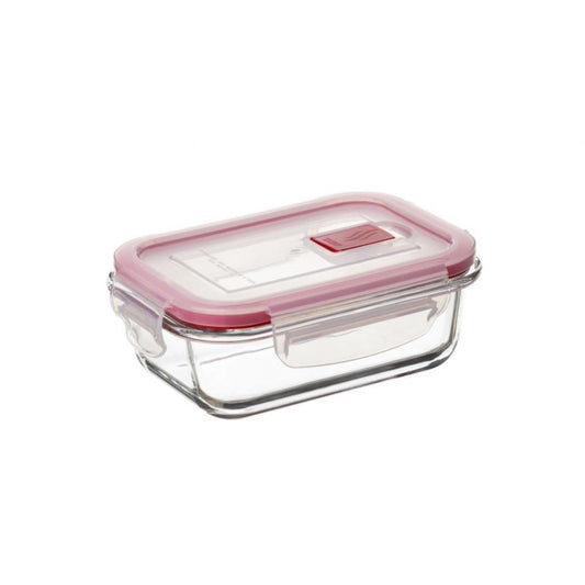 CAIXA HERMETICA COOK & EAT CRISTAL 0.37L VERMELHO