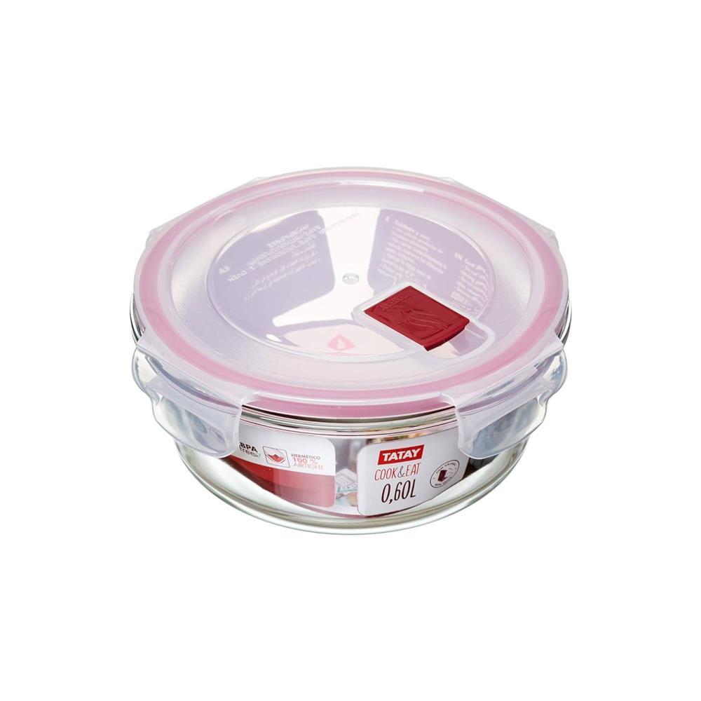 CAIXA HERM. RED. COO&EAT VIDRO 0.6L VERMELHO