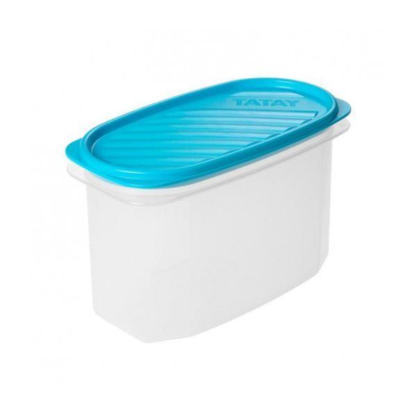 CAIXA P/ALIMENTOS OVAL 1.2L TURQUESA