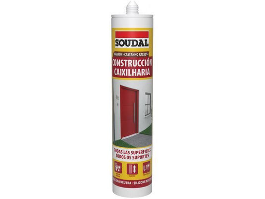 SILICONE CONSTR. CAST. RAL 8014 290ml SOUDAL