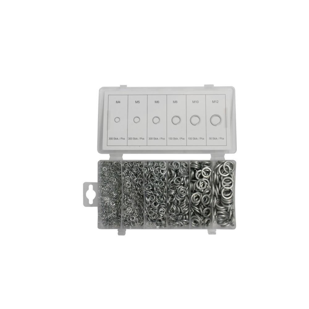 Caixa anilhas mola 1200pcs M4 a M12 - 14-120 Normex