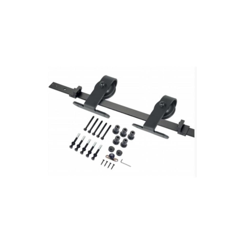 KIT COMPLETO P/ PORTA CORRER MET. 2M PRETO