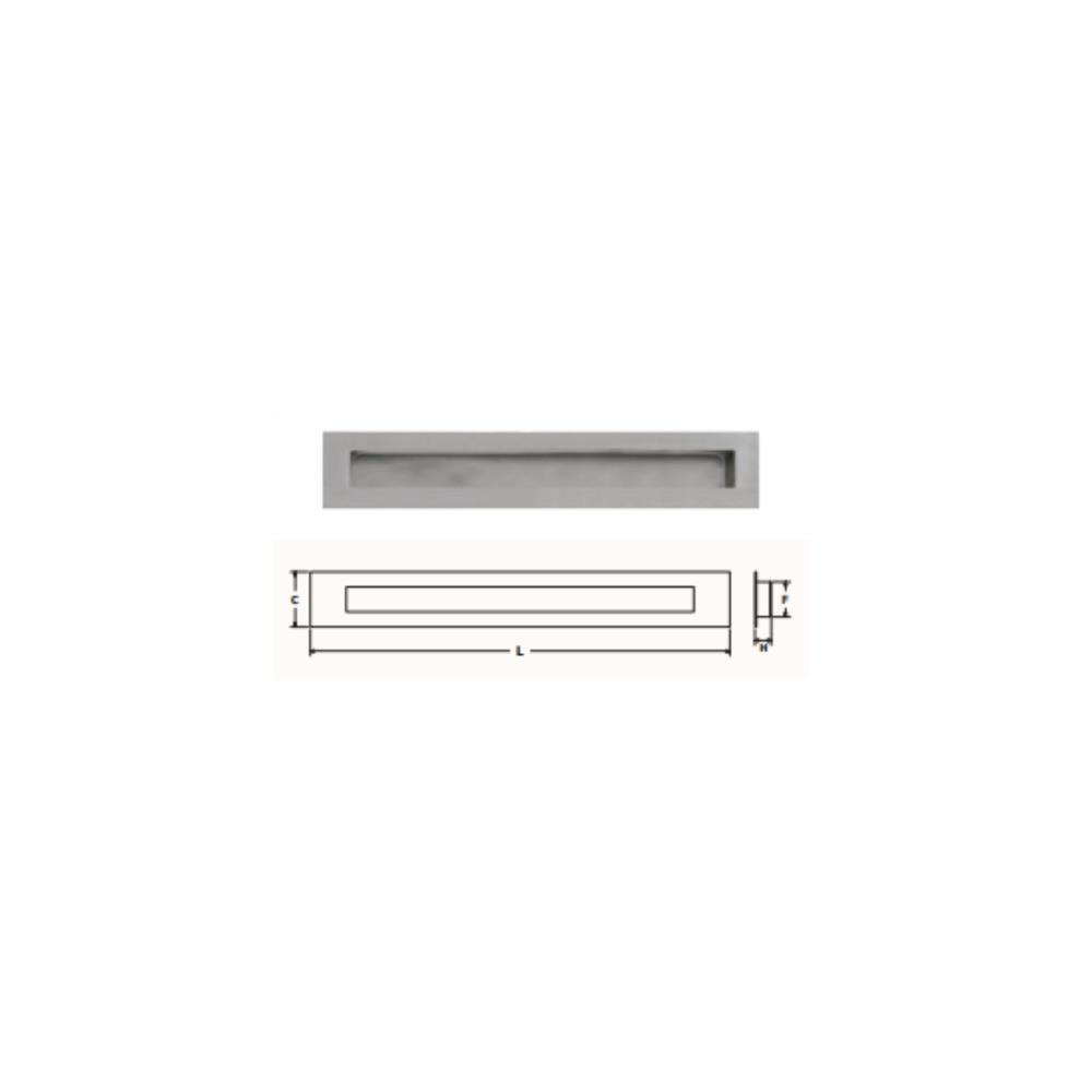 Concha nº9 320x55x15mm inox satinado APC