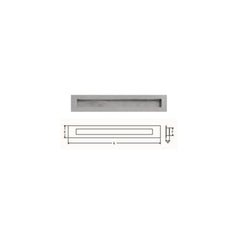 Concha nº9 320x55x15mm inox satinado APC