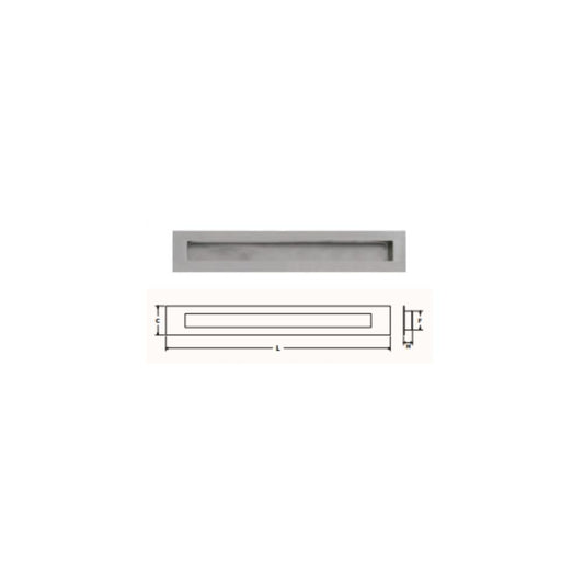 Concha nº9 320x55x15mm inox satinado APC