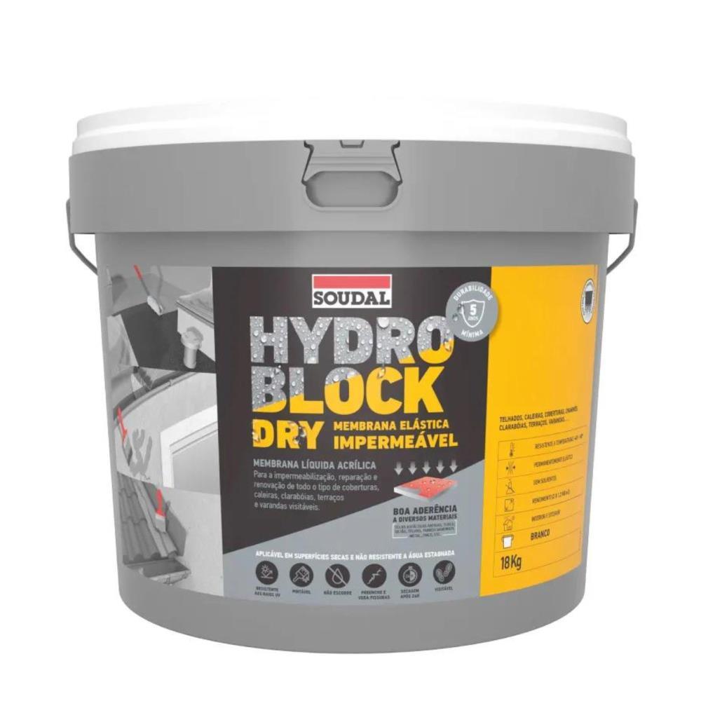 18kg Impermeabilizante HYDRO BLOCK terracota Soudal
