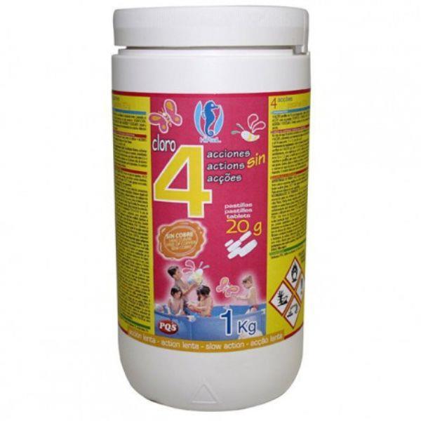 BT. 1 KG HIP CLORO 4 ACÇOES P-20 PQS