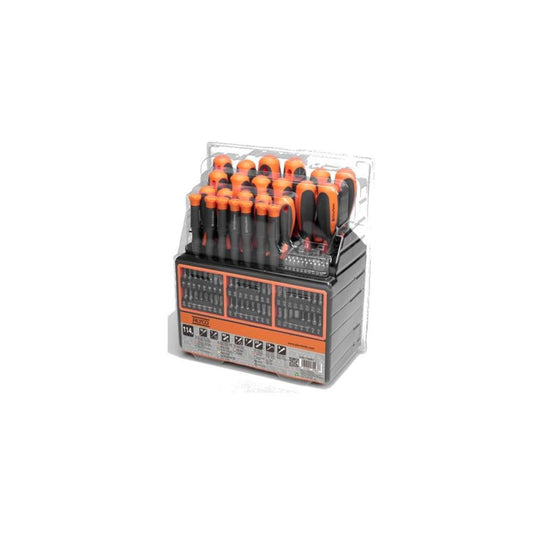 Jogo combi 114pcs chave fenda +bits+ ch. umbrako Alyco
