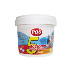 Bt. 5KG cloro 5 acçoes lento PQS