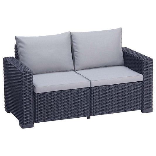 Sofa jardim 2 lugares SALTA GRAFITE KETER