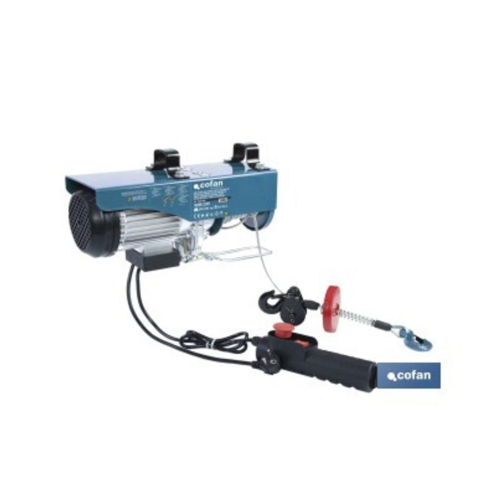Guincho eletrico 1800W - 600/1200kg elevação 10/20mt Cofan